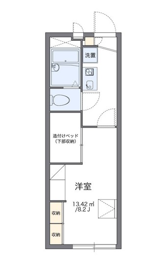 レオパレス津島マンション第３の間取り