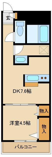 厚木市長谷のマンションの間取り