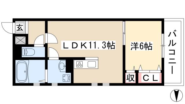 アメニティ金山の間取り