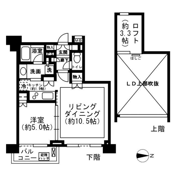 レジディア新宿イーストIIの間取り