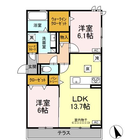 D-square東橋良町の間取り