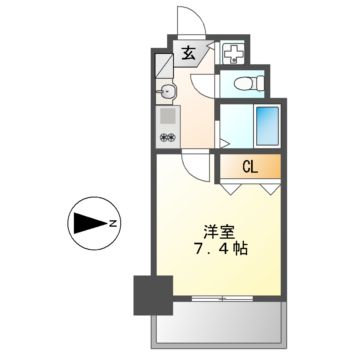 プレサンス名古屋駅前グランヴィルの間取り