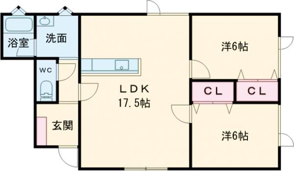 ニューカトレア・ユーの間取り