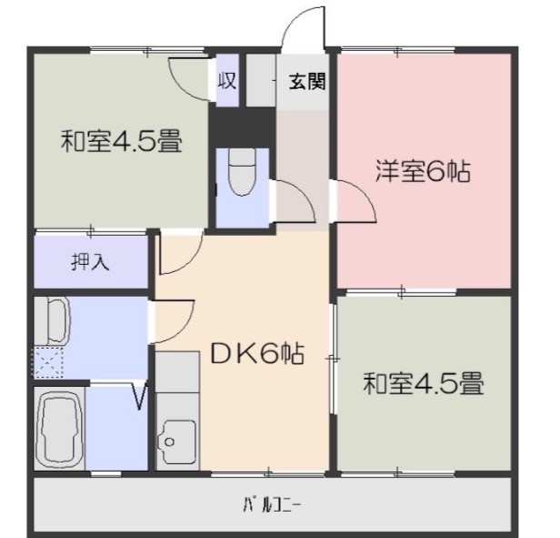 ビレッジ八浜の間取り