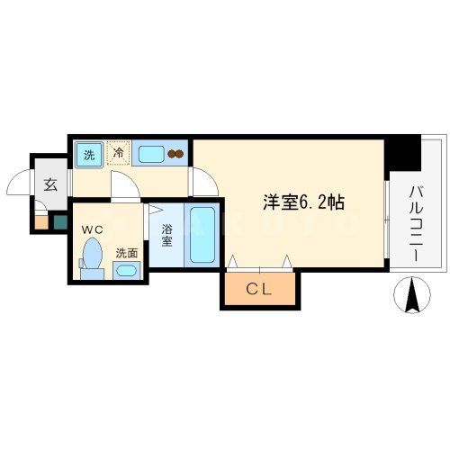 【LUXE難波EASTの間取り】