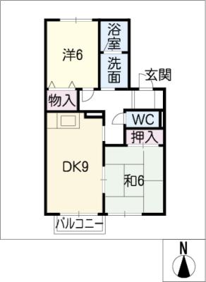 ファミールマルタカＢの間取り