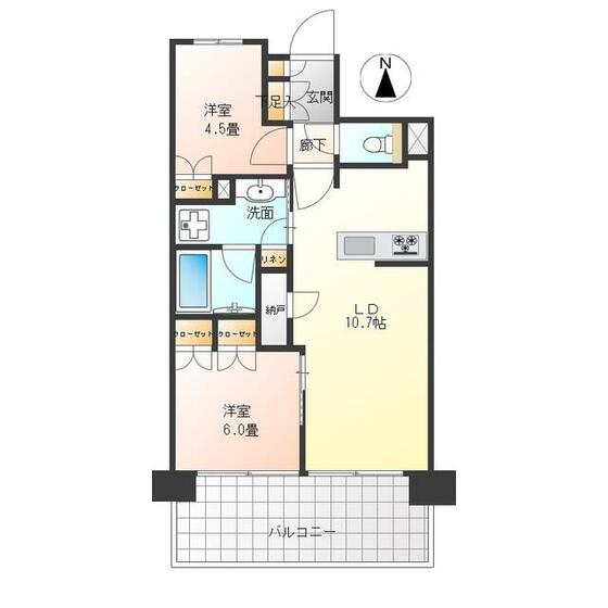 プラウドシティ方南町の間取り