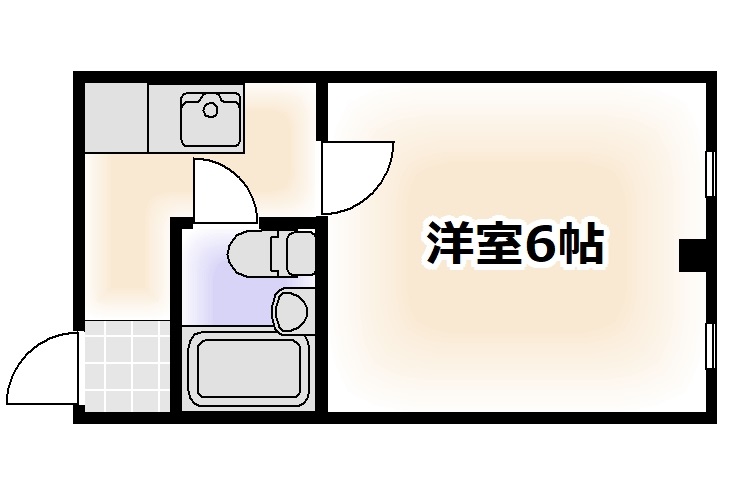 大阪市阿倍野区播磨町のマンションの間取り