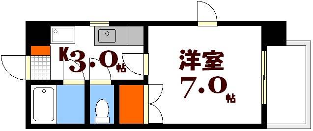 広島市西区三滝町のマンションの間取り