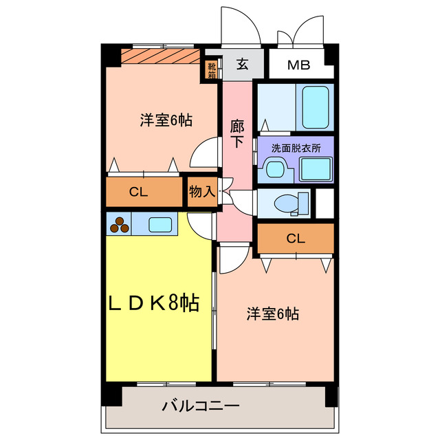 ジャルダン新栄の間取り