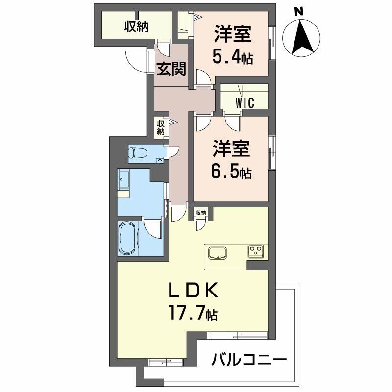 シャーメゾンヒルズの間取り