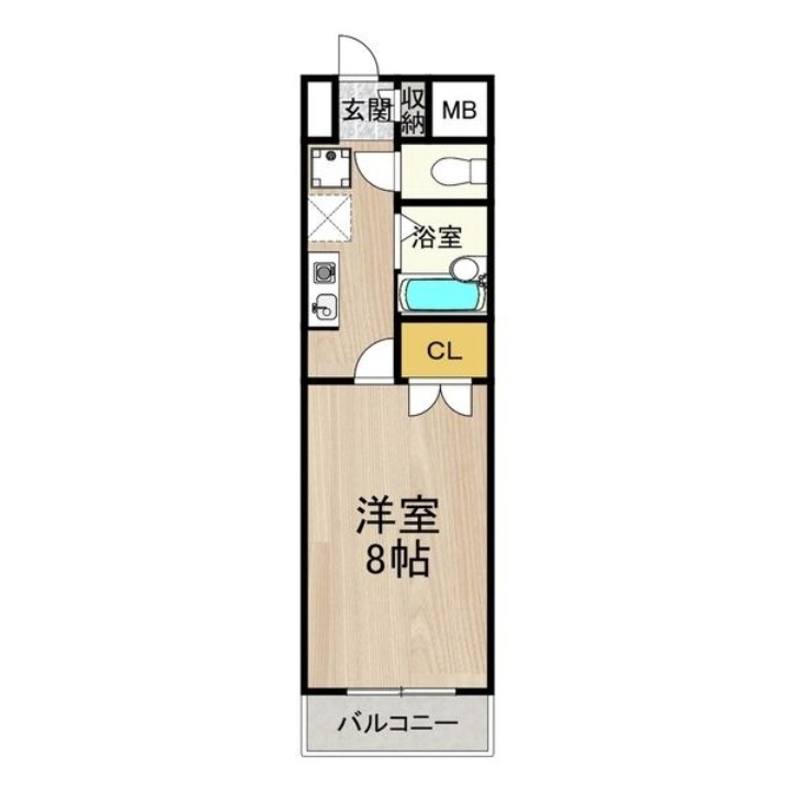 堺市堺区甲斐町西のマンションの間取り