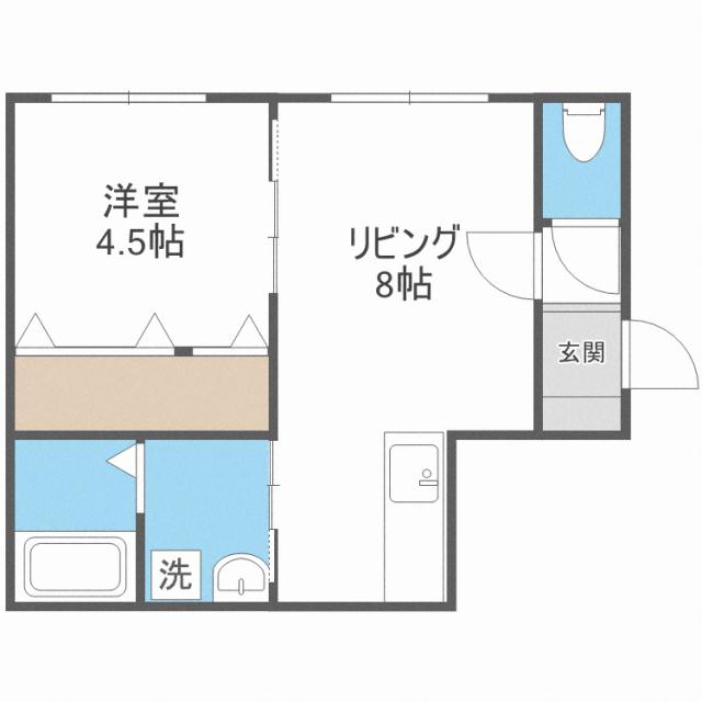 LEE SPACE北10条IIの間取り