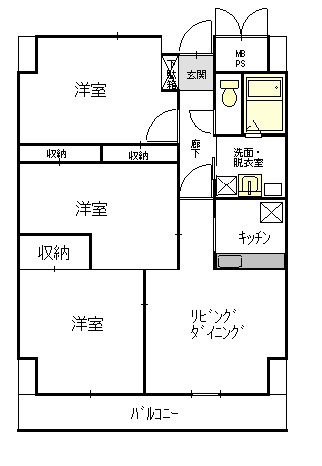 浜町センタービルの間取り