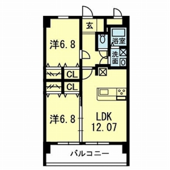 アステール大津駅前の間取り