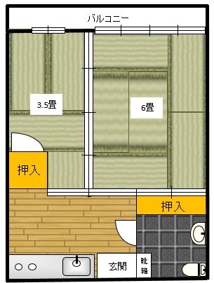 大盛アパートの間取り