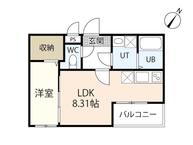 トラスティレジデンス地御前　西館の間取り