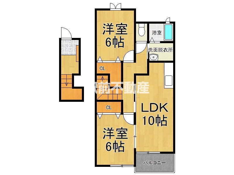 三井郡大刀洗町大字山隈のアパートの間取り