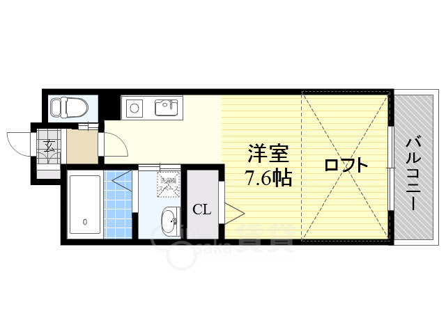 トップティー稲葉の間取り