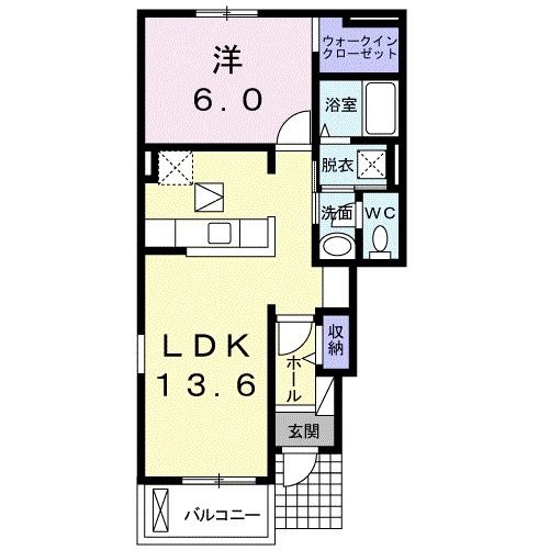 メゾン　ラルジュ　Iの間取り