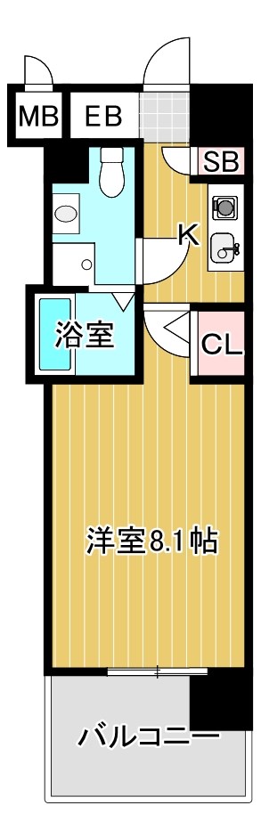 大阪市城東区鴫野西のマンションの間取り