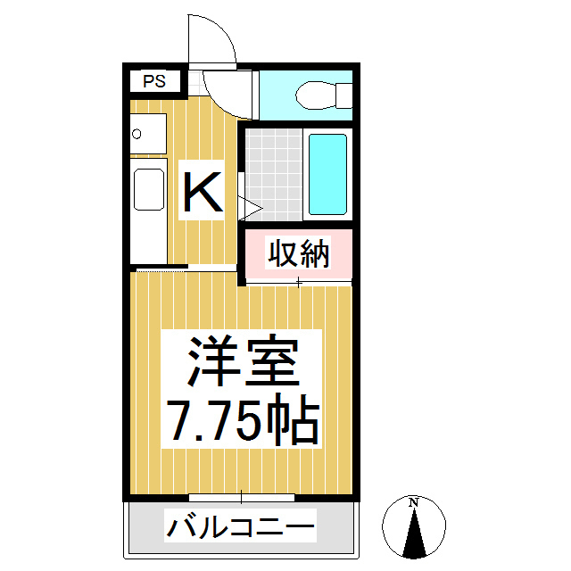 シャトーアベニュー村山の間取り