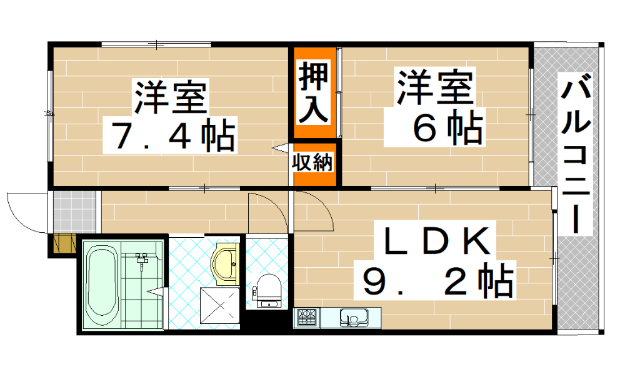 ベルカーサ森小路の間取り