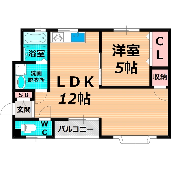 大阪市城東区今福南のマンションの間取り