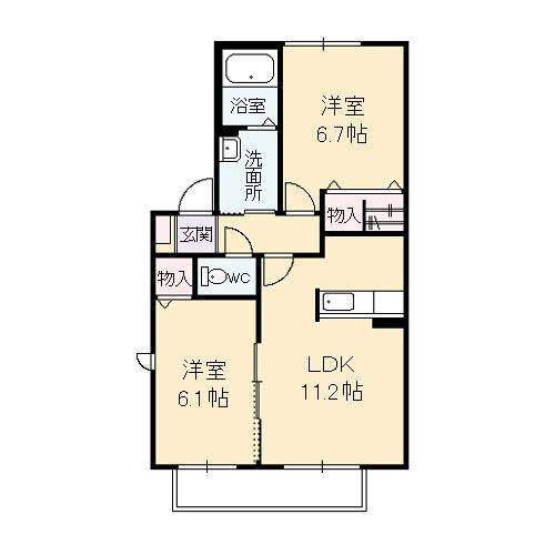 ベラージオ　Ｂ棟の間取り