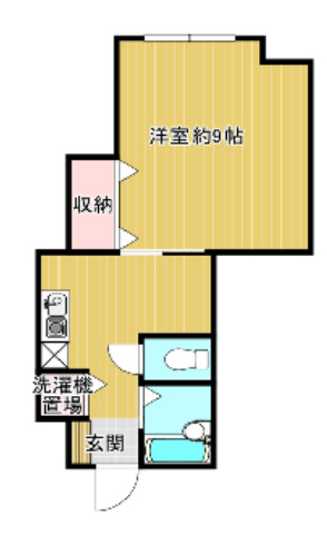 大阪市阿倍野区王子町のマンションの間取り