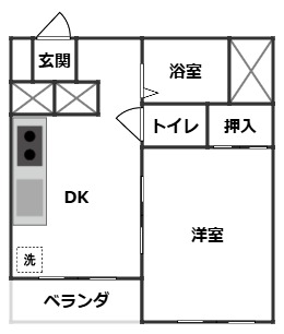 津島サンコーポの間取り