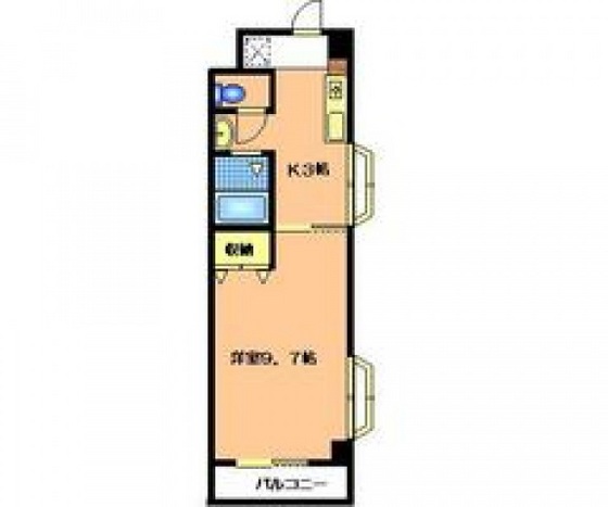 広島市安佐南区東野のマンションの間取り