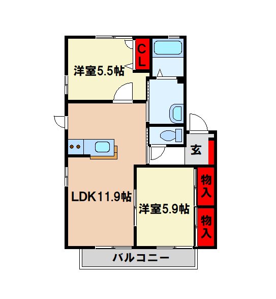 エトワールディアスの間取り