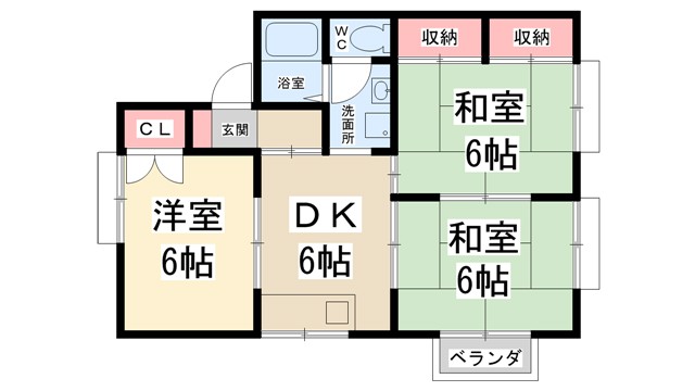 メゾンフレールの間取り