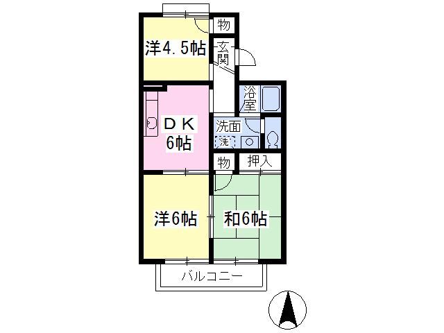 サンボナールアラチ参番の間取り