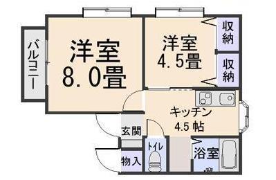 メゾン瀬理奈Ｃ棟の間取り