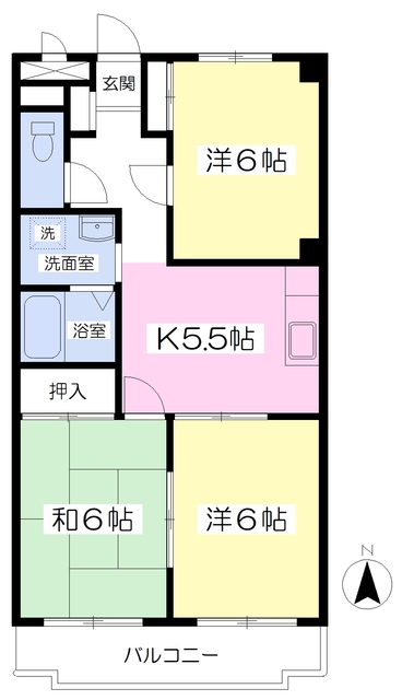 フレアひばりが丘Ｓの間取り