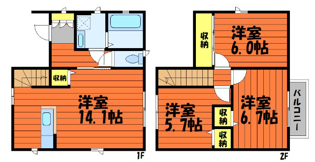 【クレール中島我慢の間取り】