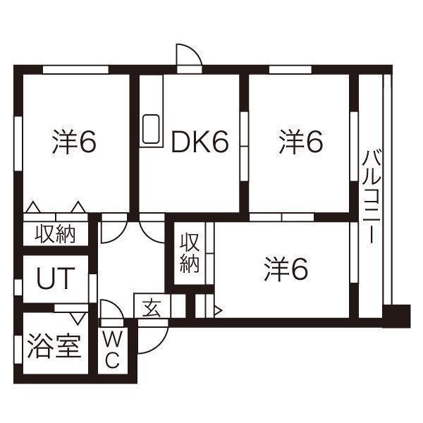 リジエール　Ｂの間取り