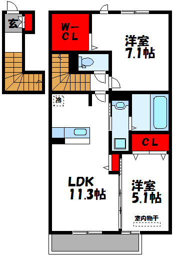 アムールオーブの間取り