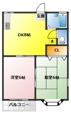 ベルカーサＥの間取り