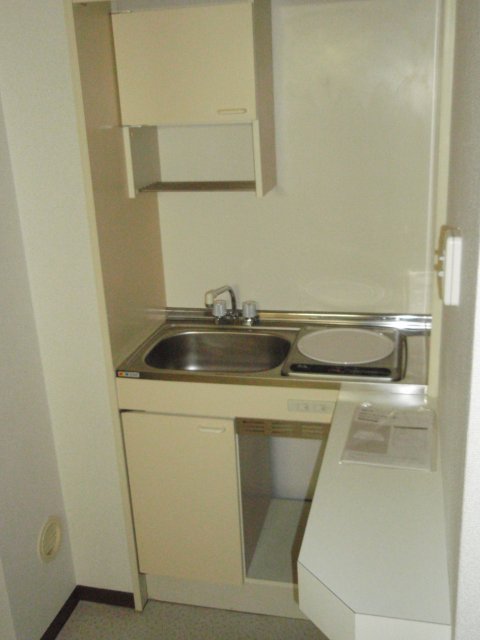 キッチン　写真は別号室のものです。