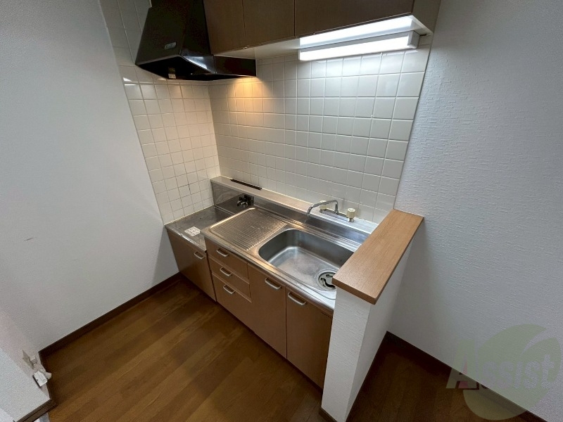 キッチン　清潔感がありお洒落なキッチンになっていました！