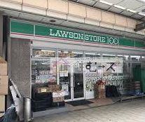 コンビニ　ローソンストア100松屋町住吉店（コンビニ）まで183m