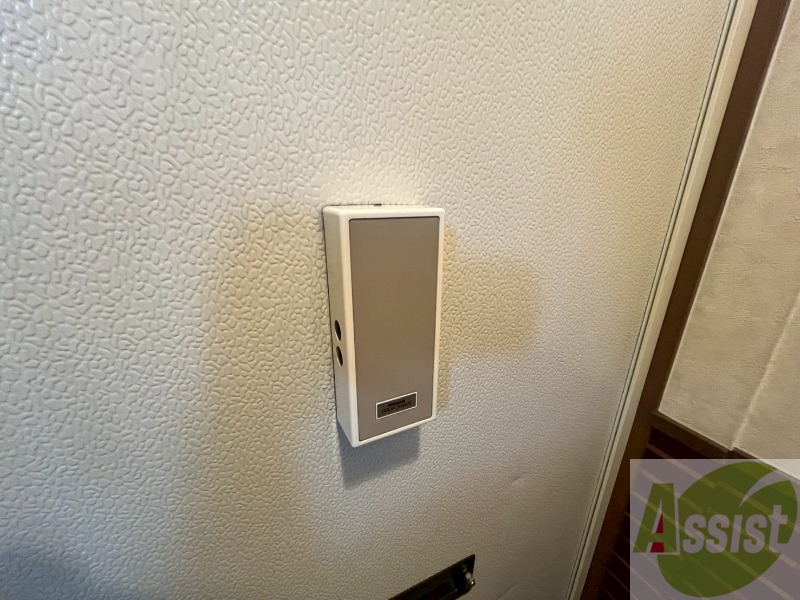 セキュリティ　来客時にはこちらのチャイムが鳴りますよ。