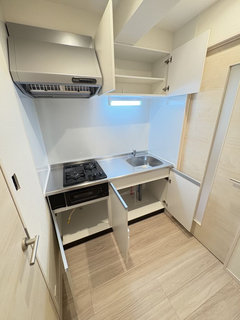 キッチン　※建築中の写真です