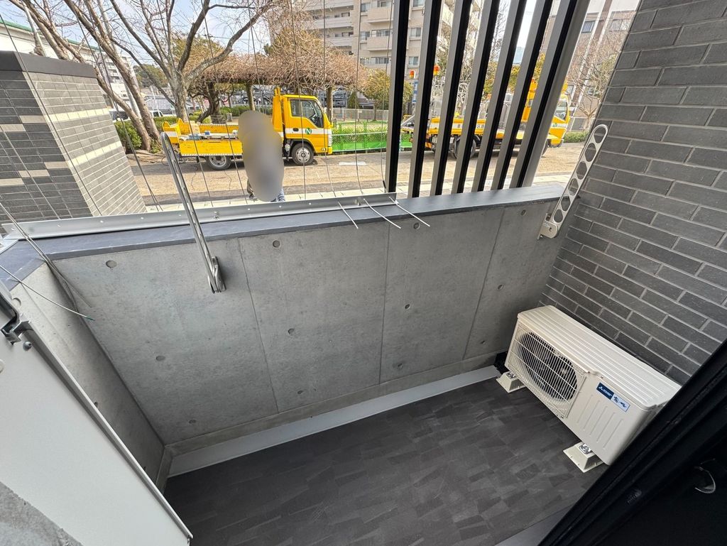 バルコニー　※建築中の写真です