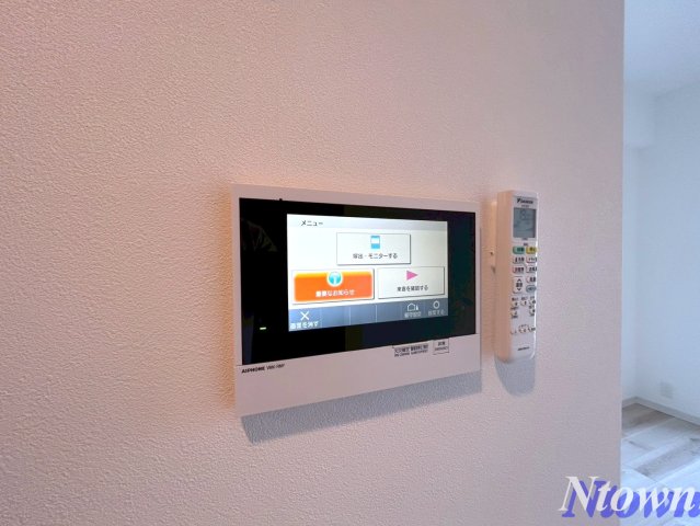 セキュリティ　モニター付きインターフォンです。