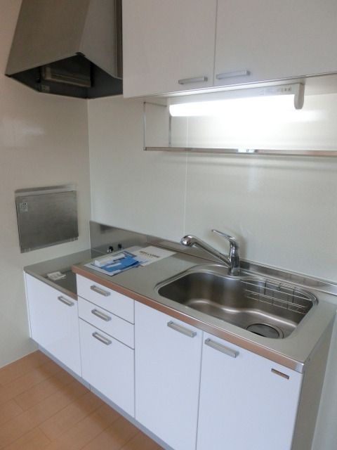 キッチン　２口ガスコンロ設置可能