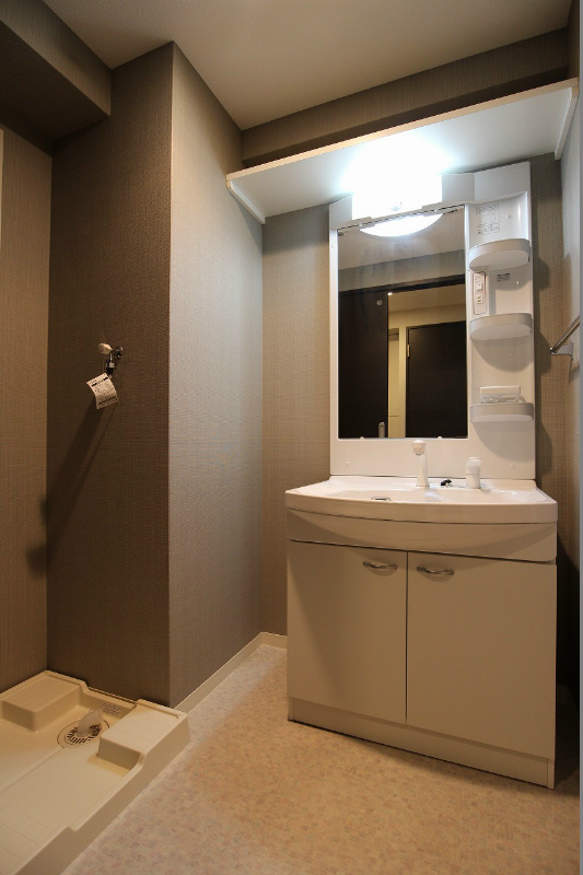 洗面設備　社会人様には必須の脱衣所があるお部屋です。